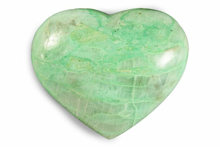 Polished Garnierite Heart - Madagascar #246721